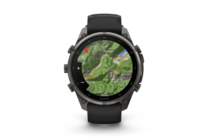 Garmin Fenix 9 Pro Titanium phủ DLC Carbon 47 mm AMOLED dây silicone 9