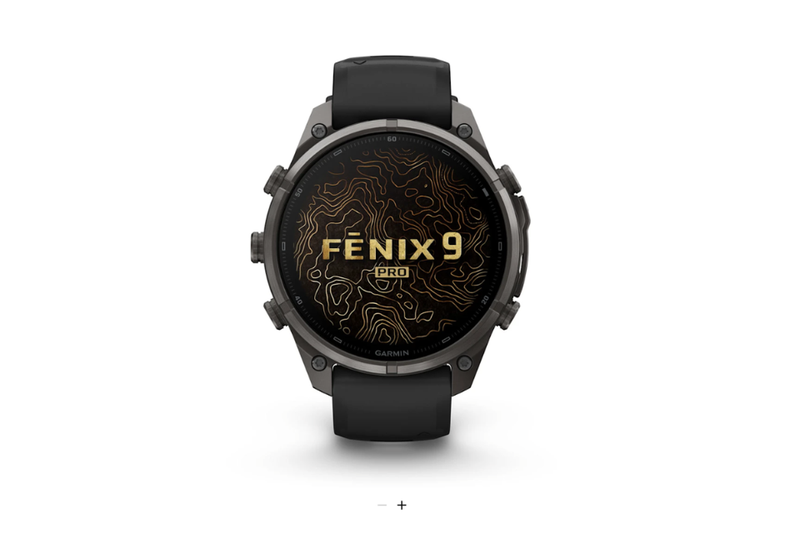 Garmin Fenix 9 Pro Titanium phủ DLC Carbon 47 mm AMOLED dây silicone 13