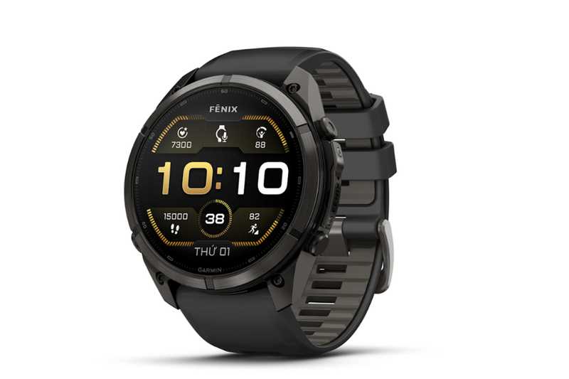 Garmin Fenix 9 Pro Titanium DLC 51mm AMOLED Dây Silicone 2