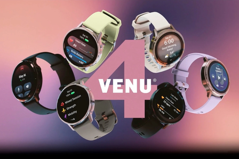 Các mẫu đồng hồ Garmin Venu với màn hình AMOLED