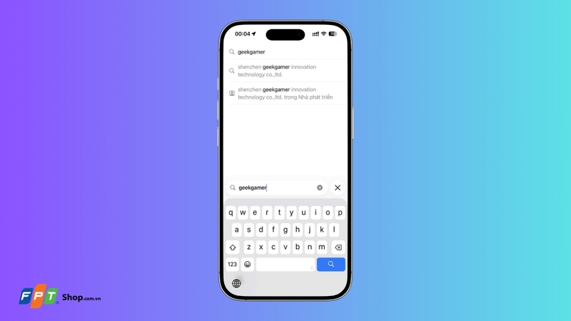 Nhập từ khóa “Geekgamer”