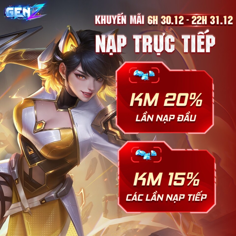 Lưu ý nạp Kỷ Nguyên GenZ