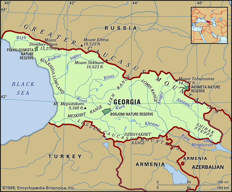 Vị trí địa lý của Georgia