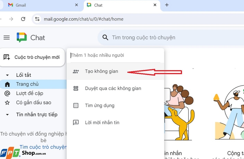 Chuẩn bị tạo nhóm trò truyện trên GG Chat