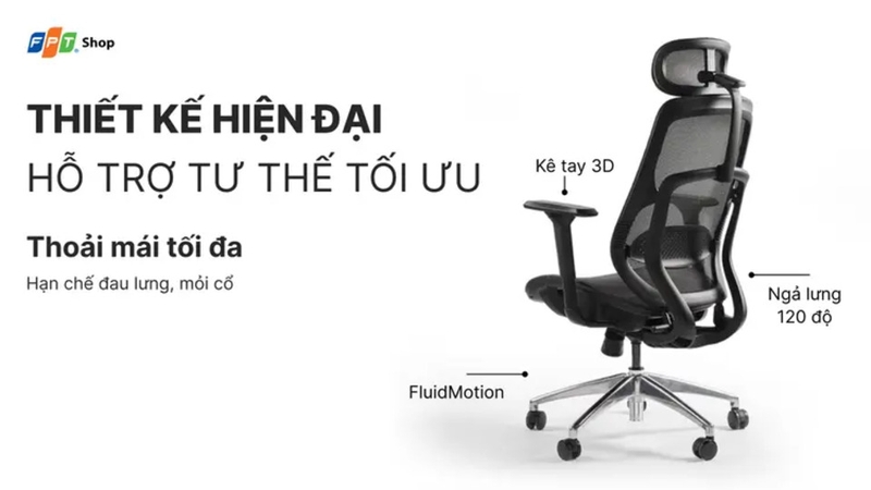 Ghế công thái học HyperWork Airy 1