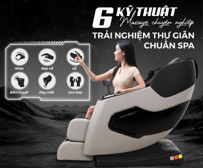 Ghế massage Poongsan MCP-136 - hình 7