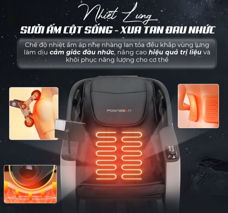 Ghế massage Poongsan MCP-136 - hình 8
