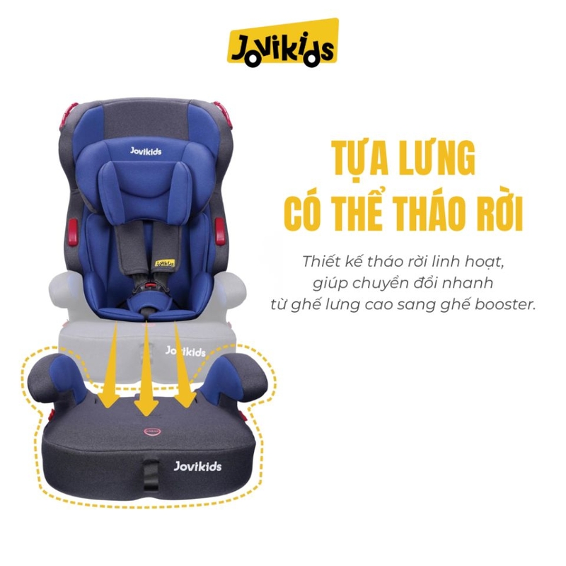 Ghế ô tô trẻ em 2 trong 1 Jovikids Tammy R44 Tính đa dụng của ghế Booster