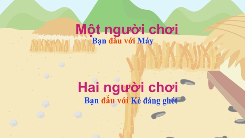 Bạn có thể chơi với máy hoặc chơi chung với một người khác