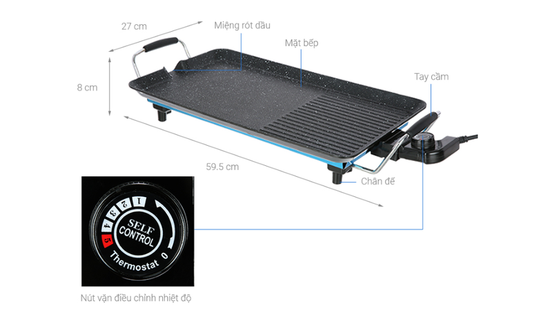 Giá bếp nướng điện Delites 3