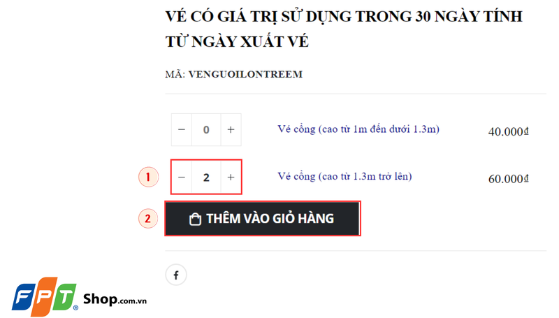 Mua vé Thảo Cầm Viên online trên website 1
