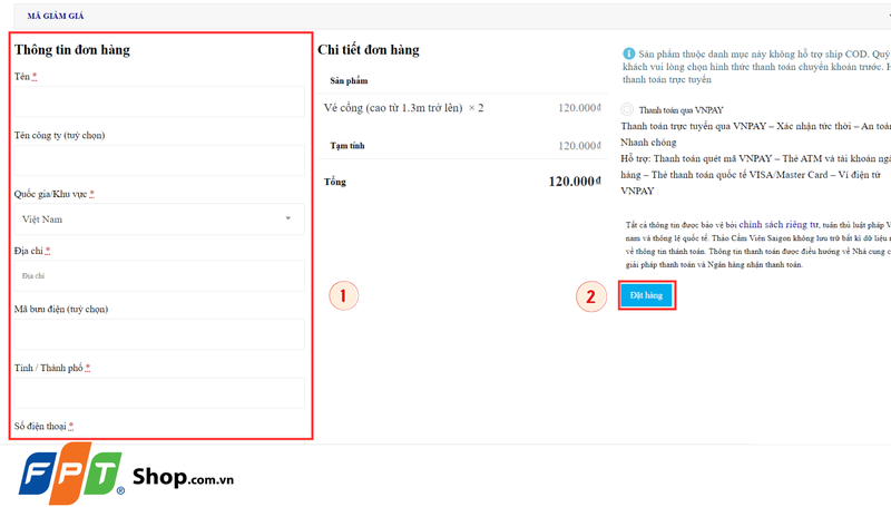 Mua vé Thảo Cầm Viên online trên website 4