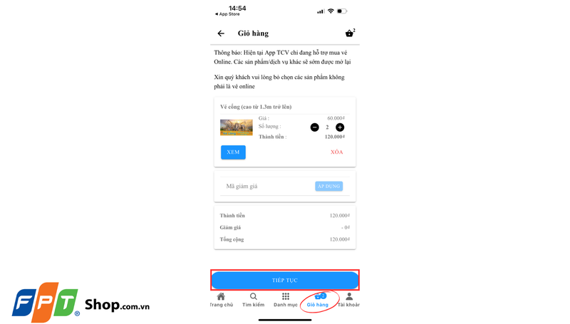Mua vé Thảo Cầm Viên online qua ứng dụng Thảo Cầm Viên 3
