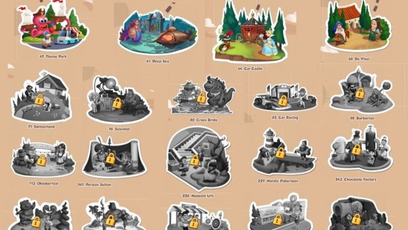 Mở khóa các làng trong Coin Master là mục tiêu hấp dẫn mà mọi người chơi hướng đến