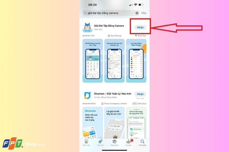 Cài đặt dữ liệu ứng dụng về điện thoại