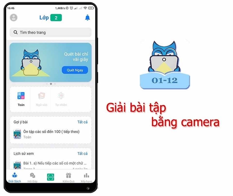 Ứng dụng Giải Bài Tập Bằng Camera