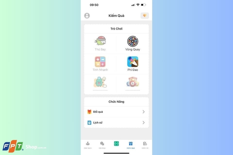 Nhiều trò chơi giải trí kiếm quà