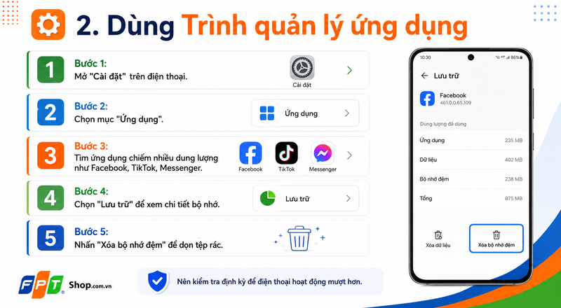 giải phóng bộ nhớ trên Android 2