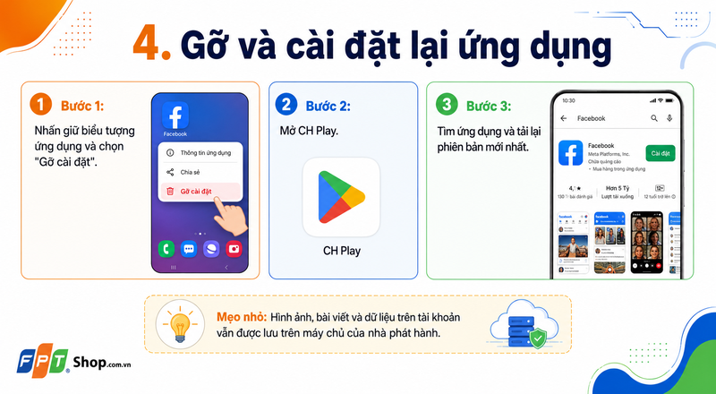 giải phóng bộ nhớ trên Android 4