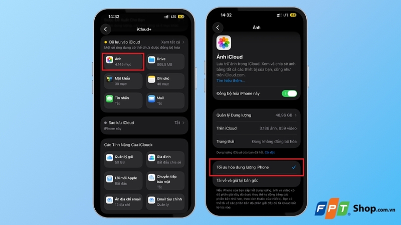 Tận dụng iCloud để tối ưu bộ nhớ lưu trữ