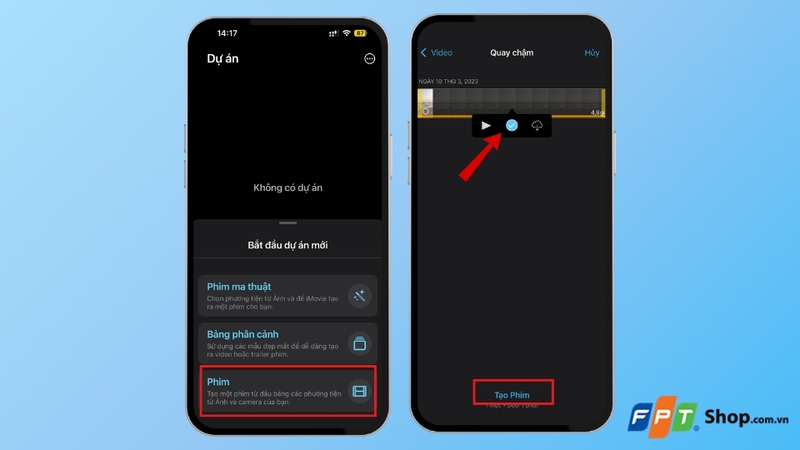 Mở iMovie và thêm video