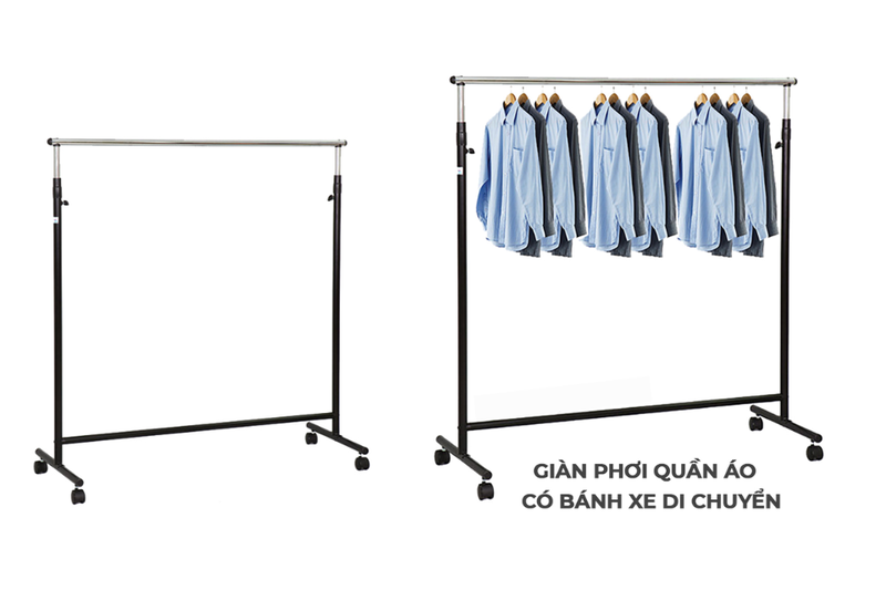 giàn phơi quần áo có bánh xe (2)