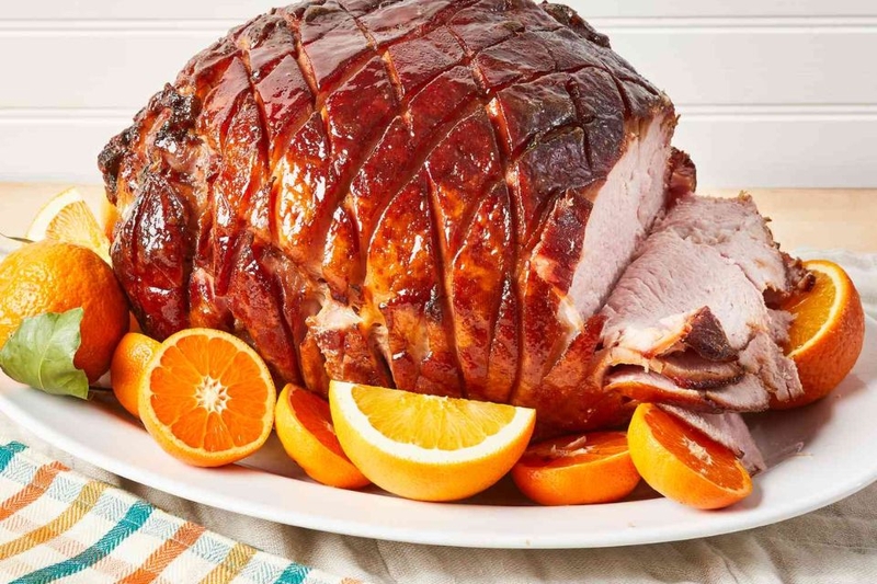 Giăm bông nướng mật ong