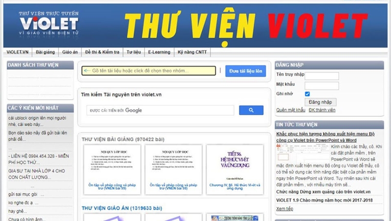 Giáo án điện tử Violet - 02