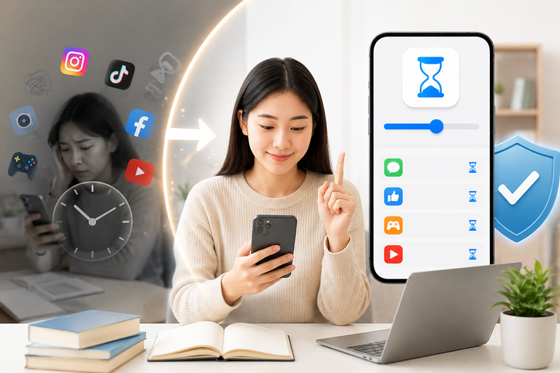 Vì sao nên áp dụng cách giới hạn thời gian dùng app trên iPhone?