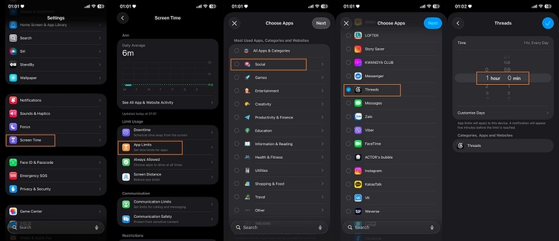Cách giới hạn thời gian dùng app trên iPhone đơn giản chỉ với vài thao tác