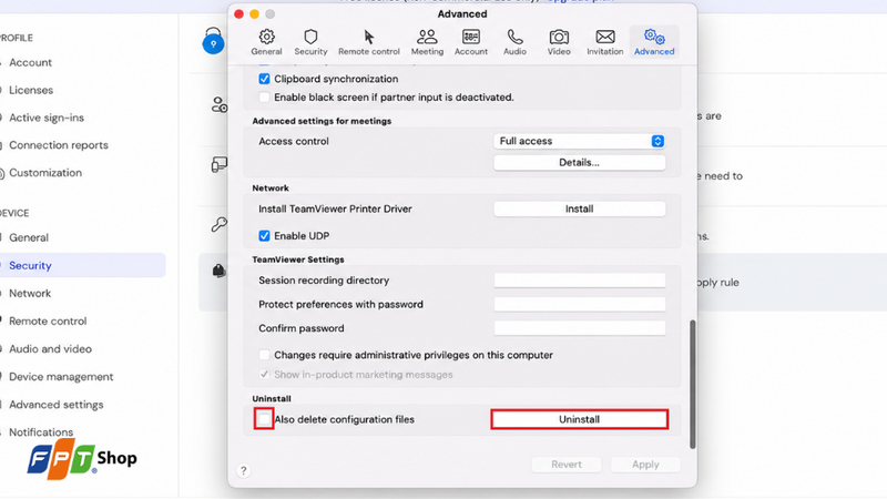 Gỡ cài đặt TeamViewer trên macOS 2