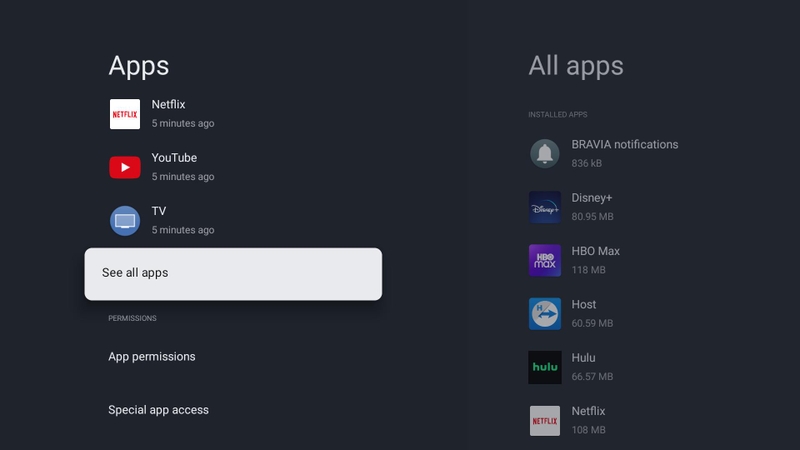 gỡ ứng dụng trên Android TV - Hình 1