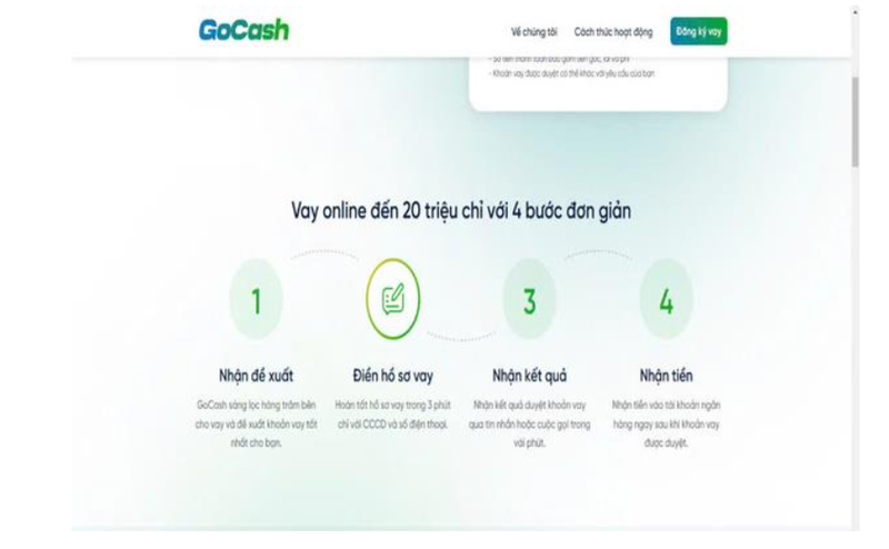 huong dan vay tien tai gocash