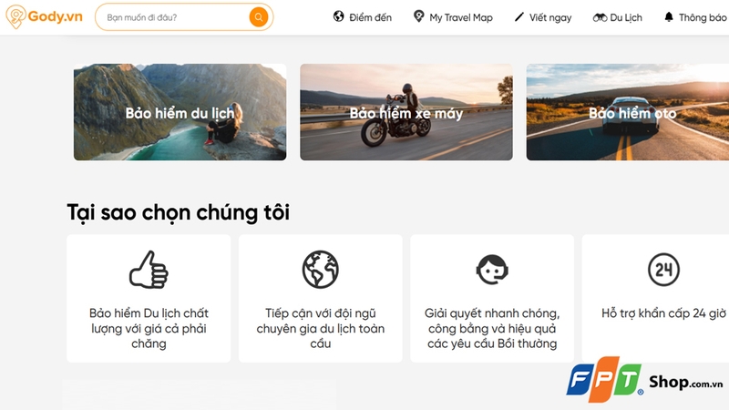 Gody.vn cung cấp nhiều gói du lịch đa dạng và đáng tin cậy