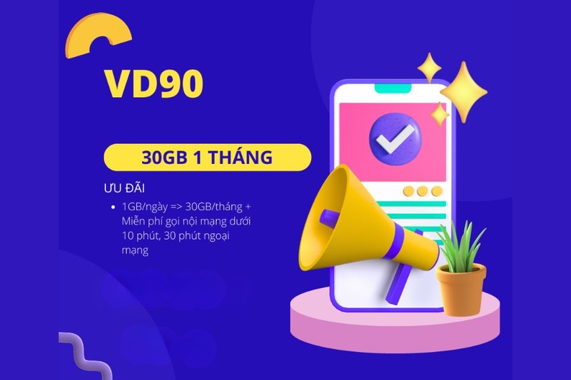 gói VD90 VinaPhone