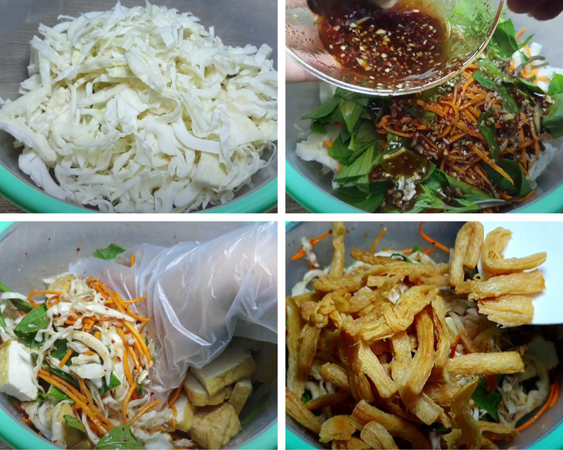 cách làm gỏi bắp cải sườn chay 5
