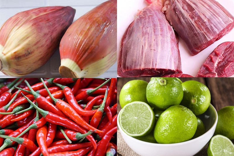 cách làm gỏi bò bắp chuối (hình 1)