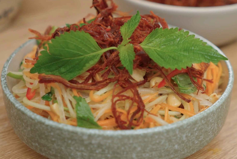 gỏi bò đu đủ hình 11