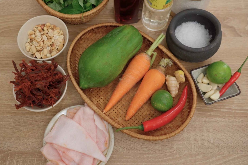 gỏi bò đu đủ hình 1
