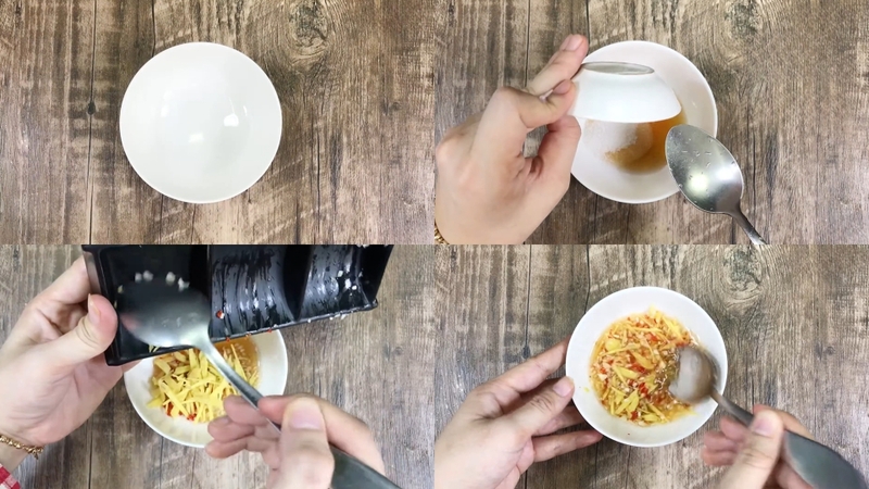 Bước 4: Làm nước trộn gỏi