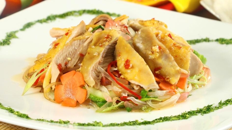 gỏi bưởi thịt gà 1