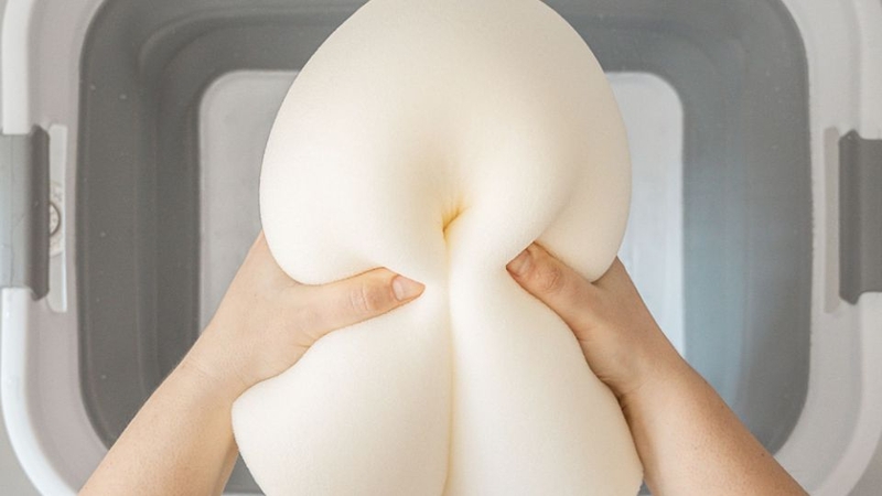 Gối cao su non có giặt được không? 5