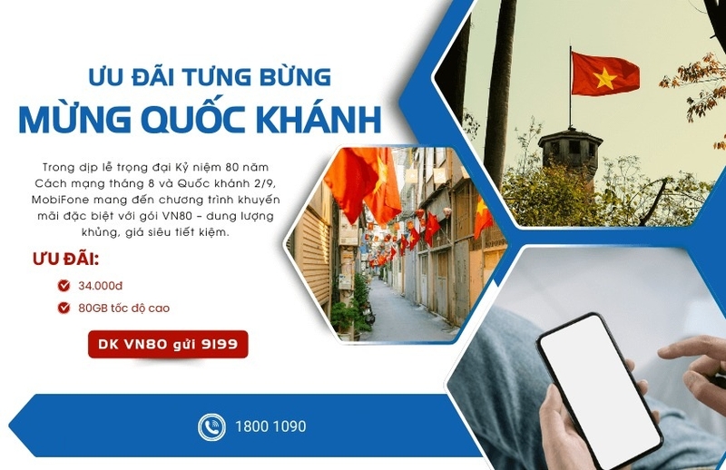 gói cước VN80 Mobifone ảnh 1