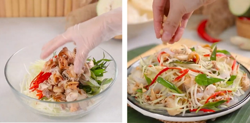 gỏi đu đủ ốc tỏi 7