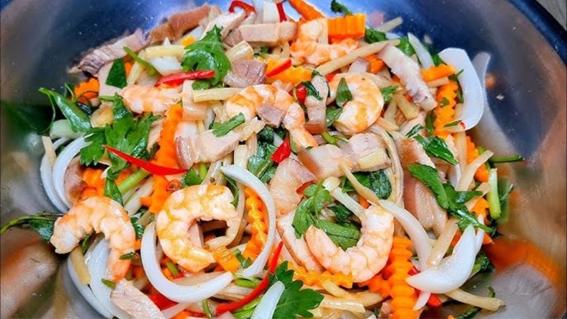 gỏi gà ngó sen 7