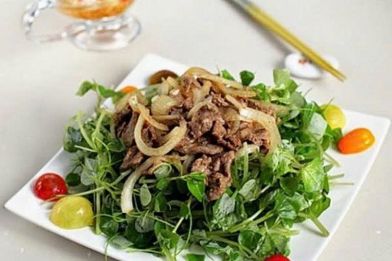 gỏi rau càng cua thịt bò ảnh 1