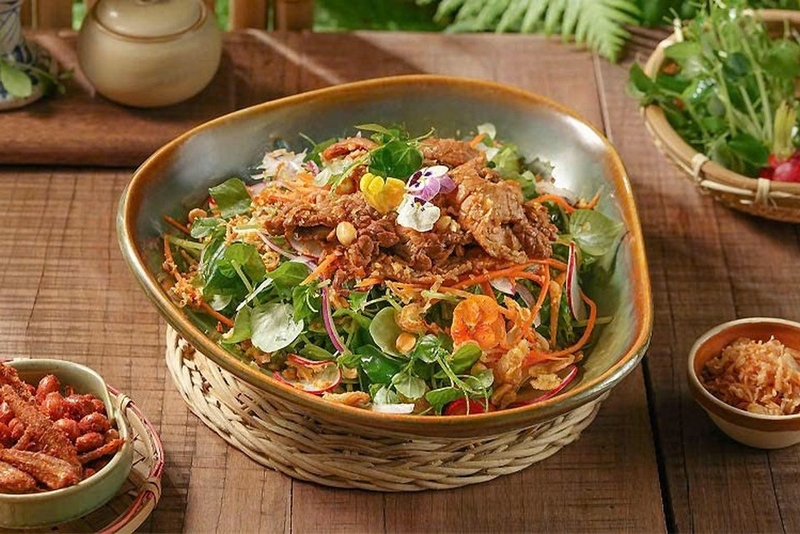 gỏi rau càng cua thịt bò ảnh 5