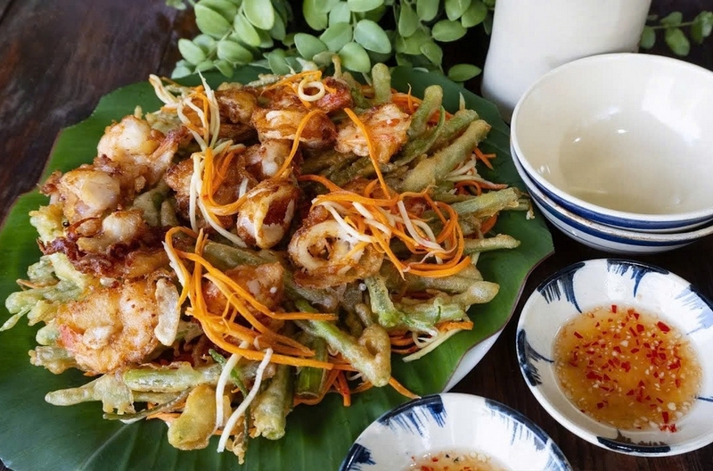 gỏi rau muống chiên giòn ảnh 6