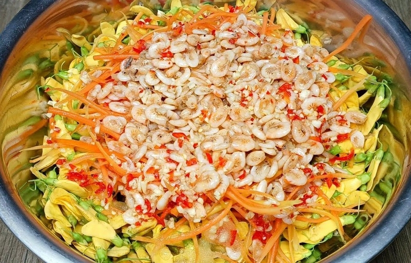 Gỏi tép bông điên điển ảnh 5