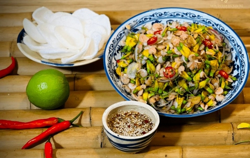 Gỏi tép bông điên điển ảnh 6